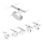 Paulmann 94475 - Комплект 5xLED/5W за пълна кабелна система CIRCLE 230V матов хром