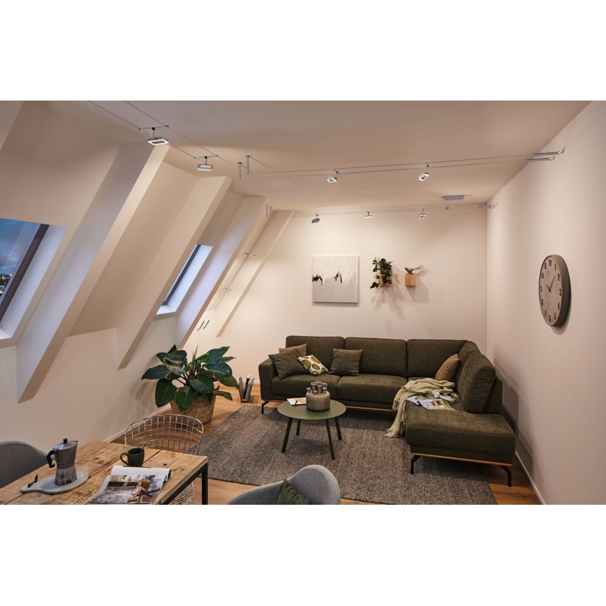 Paulmann 94481 - Комплект 5xLED/4,8W Пълна кабелна система FRAME 230V матов хром