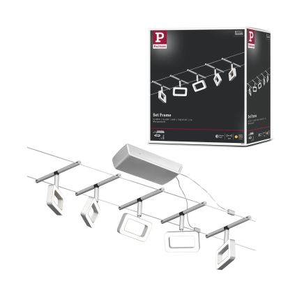 Paulmann 94481 - Комплект 5xLED/4,8W точково осветително тяло за кабелна система FRAME 230V черно