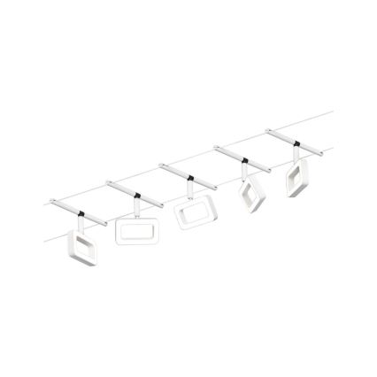Paulmann 94483 - КОМПЛЕКТ 5xLED/4,8W Луни за кабелна система FRAME 230V бял