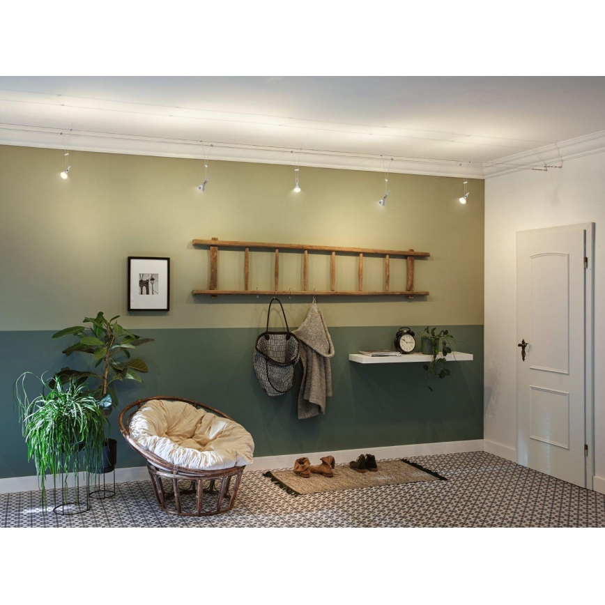 Paulmann 94487 - 1xGU5,3/50W Луни за кабелна система COMET 230V мат хром