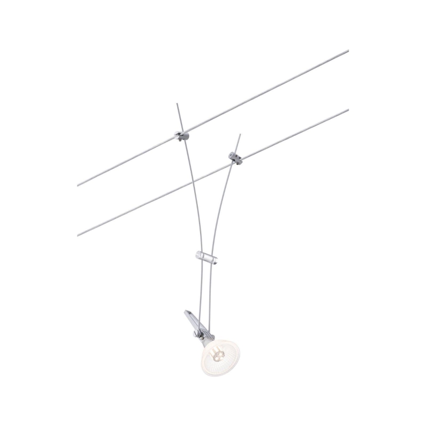 Paulmann 94487 - 1xGU5,3/50W Луни за кабелна система COMET 230V мат хром