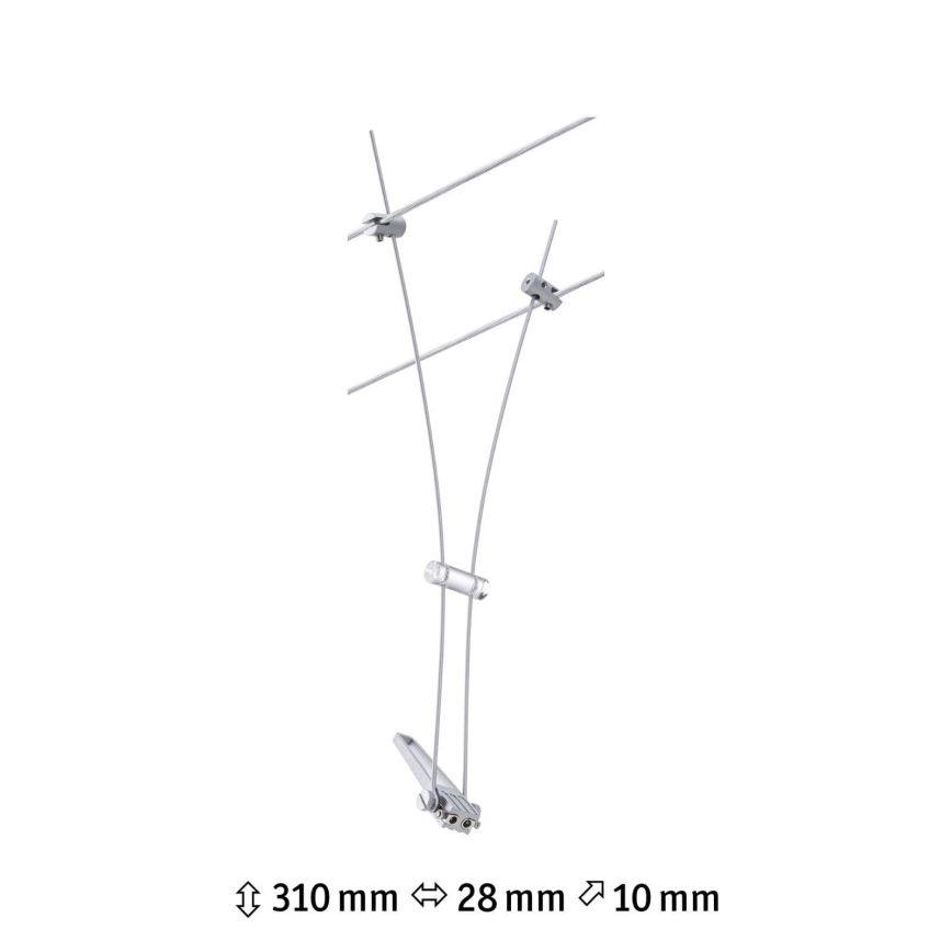 Paulmann 94487 - 1xGU5,3/50W Луни за кабелна система COMET 230V мат хром