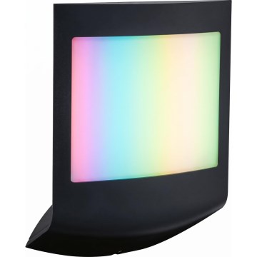 Paulmann 94513 - RGBW LED/8,2W IP44 Димируема външна стенна лампа с сензор за движение и сумрак PADEA 230V антрацит