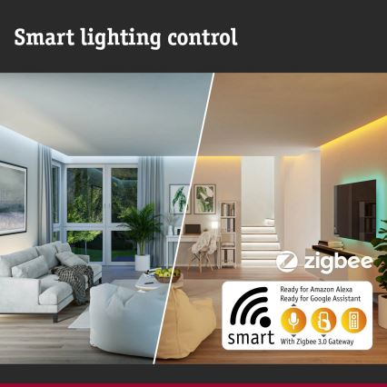 Paulmann 94513 - RGBW LED/8,2W IP44 Димируема табела за номер на къща със сензор за движение и за сумрак PADEA 230V антрацит