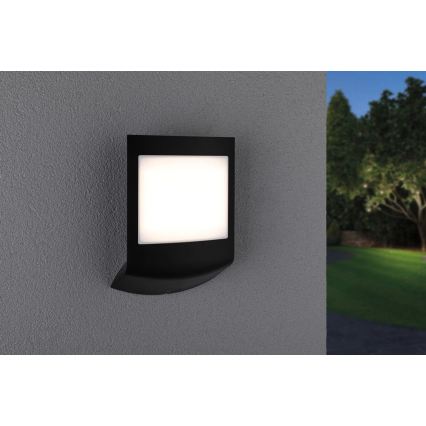 Paulmann 94513 - RGBW LED/8,2W IP44 Димируема табела за номер на къща със сензор за движение и за сумрак PADEA 230V антрацит
