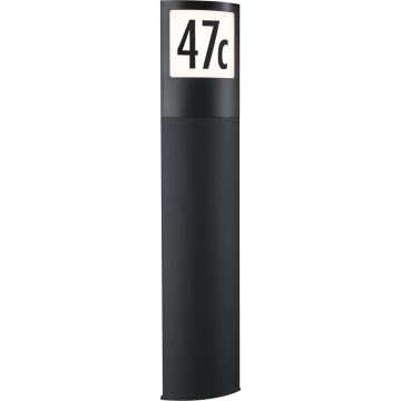 Paulmann 94514 - LED/8,5W IP44 Димируемо осветление за номерна табела с датчик за движение и за здрач PADEA 230V антрацит