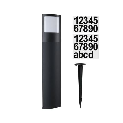 Paulmann 94515 - LED/8,5W IP44 Димируема външна лампа с датчик за движение и за сумрак PADEA 230V антрацит