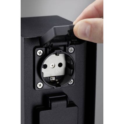 Paulmann 94657 - Екстериорен стълб с контакти RIO 2Z SCHUKO 230V IP44