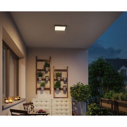 Paulmann 94661 - LED/14,5W IP44 Екстериорна лампа LAMINA 230V черна