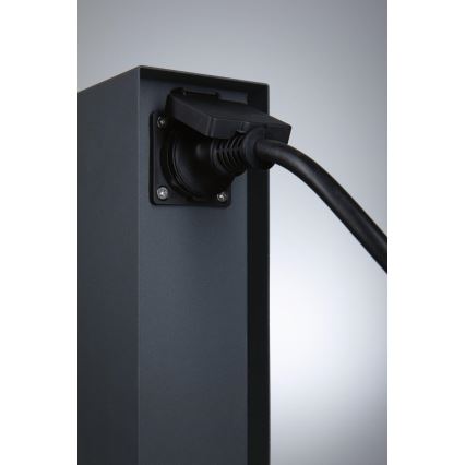 Paulmann 94700 - Външен стълб с контакти RIO 2Z SCHUKO 230V IP44