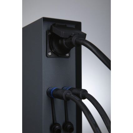 Paulmann 94700 - Външен стълб с контакти RIO 2Z SCHUKO 230V IP44