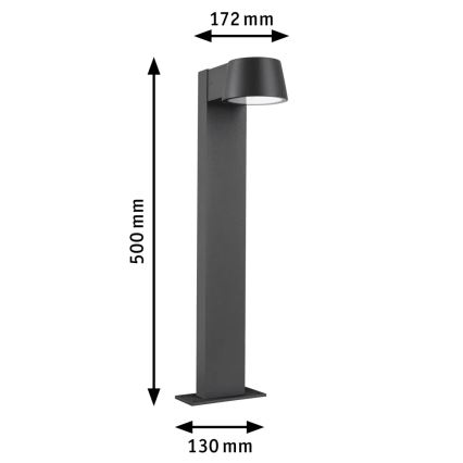 Paulmann 94715 - LED/6W IP44 Екстериорна лампа CAPERA 230V