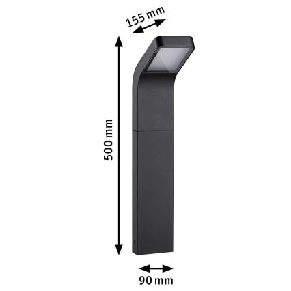 Paulmann 94746 - LED/7,5W IP44 Екстериорна лампа KULMA 230V