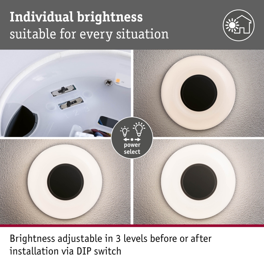 Paulmann 94955 - LED/20,5W IP65 Димируемо външно стенно осветително тяло AUREVA 230V 2200/3000/4000K антрацит