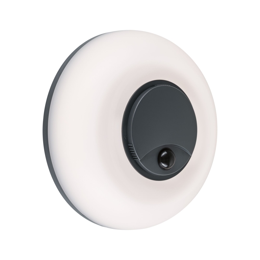 Paulmann 94956 - LED/20,5W IP65 С възможност за димиране външно стенно осветително тяло със сензор за движение и за сумрак AUREVA 230V 2200/3000/4000K антрацит