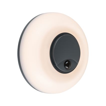 Paulmann 94956 - LED/20,5W IP65 С възможност за димиране външно стенно осветително тяло със сензор за движение и за сумрак AUREVA 230V 2200/3000/4000K антрацит