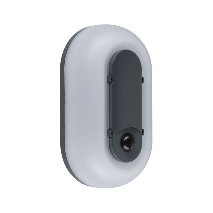 Paulmann 94958 - LED/18,5W IP65 Димируемо външно стеннo осветително тяло с вграден сензор за движение и за здрач ELUNOR 230V 2200/3000/4000K антрацит