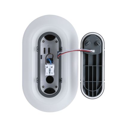 Paulmann 94958 - LED/18,5W IP65 Димируемо външно стеннo осветително тяло с вграден сензор за движение и за здрач ELUNOR 230V 2200/3000/4000K антрацит