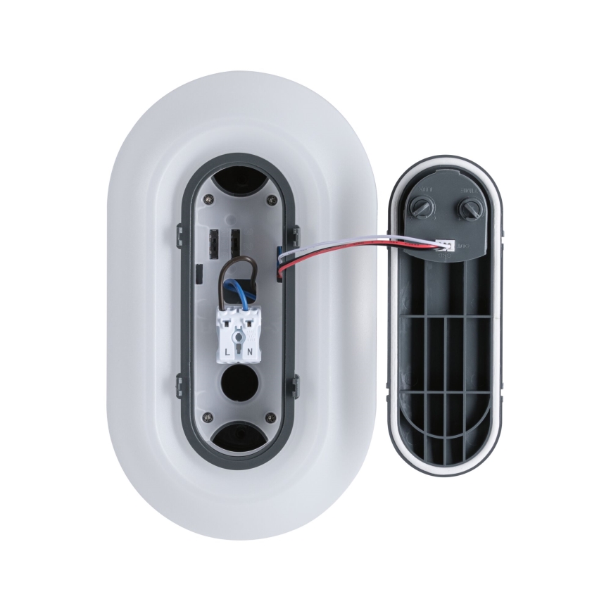 Paulmann 94958 - LED/18,5W IP65 Димируемо външно стеннo осветително тяло с вграден сензор за движение и за здрач ELUNOR 230V 2200/3000/4000K антрацит