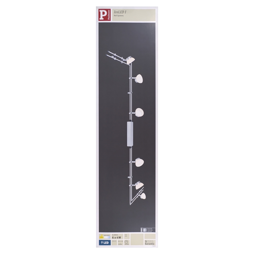 Paulmann 95195 - 6xLED/4W Точково осветително тяло IceLED I 230/12V