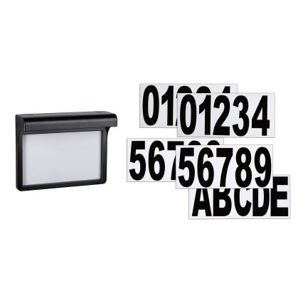 Paulmann 95388 - LED/0,05W IP44 Соларен домашен номер със сензор DAYTON 4,8V