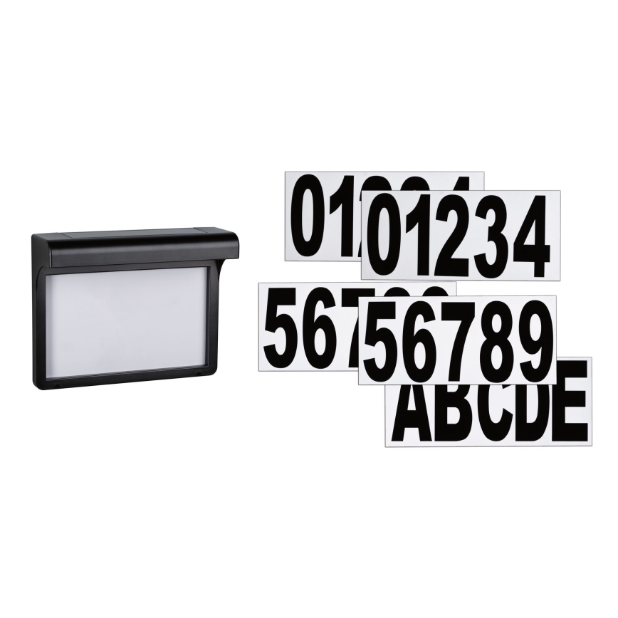 Paulmann 95388 - LED/0,05W IP44 Соларен домашен номер със сензор DAYTON 4,8V
