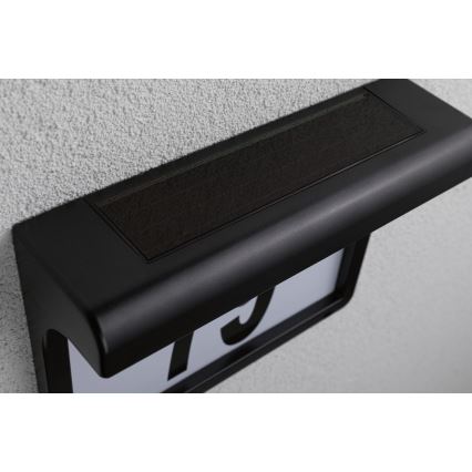 Paulmann 95388 - LED/0,05W IP44 Соларен домашен номер със сензор DAYTON 4,8V