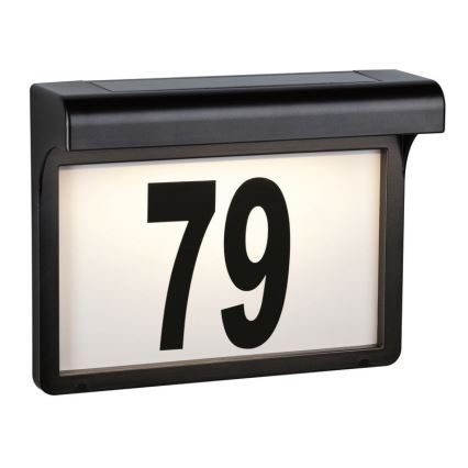 Paulmann 95388 - LED/0,05W IP44 Соларен номер за врата с датчик DAYTON 1,2V 600 mAh