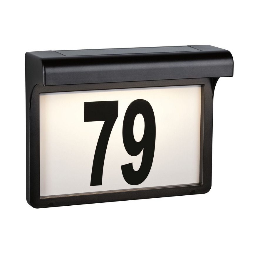 Paulmann 95388 - LED/0,05W IP44 Соларен номер за врата с датчик DAYTON 1,2V 600 mAh