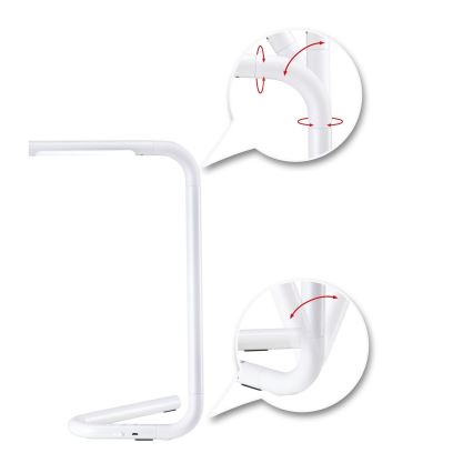 Paulmann 95423 - LED/4,5W Димируема сензорна настолна лампа FLEXLINK 5V/USB 4400 mAh бяла