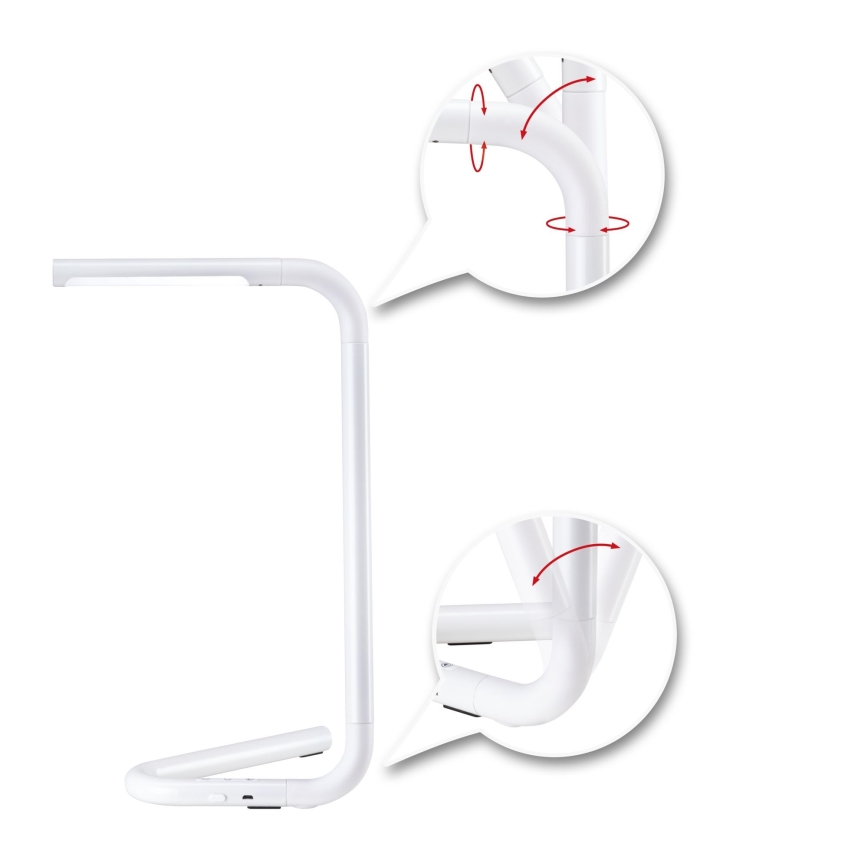 Paulmann 95423 - LED/4,5W Димируема сензорна настолна лампа FLEXLINK 5V/USB 4400 mAh бяла