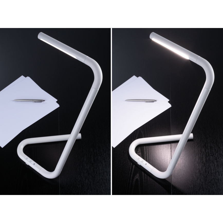 Paulmann 95423 - LED/4,5W Димируема сензорна настолна лампа FLEXLINK 5V/USB 4400 mAh бяла