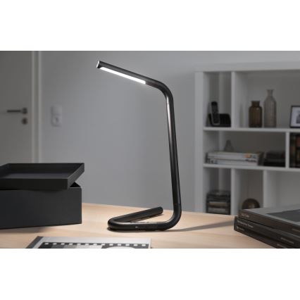 Paulmann 95424- LED/4,5W Димируема сензорна настолна лампа FLEXLINK 5V/USB 4400 mAh черна