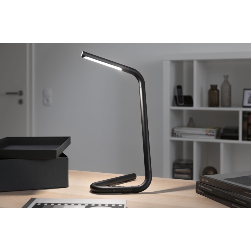 Paulmann 95424- LED/4,5W Димируема сензорна настолна лампа FLEXLINK 5V/USB 4400 mAh черна