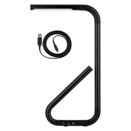 Paulmann 95424 - LED/4,5W Регулируема с докосване настолна лампа FLEXLINK 5V/USB 4400 mAh черна