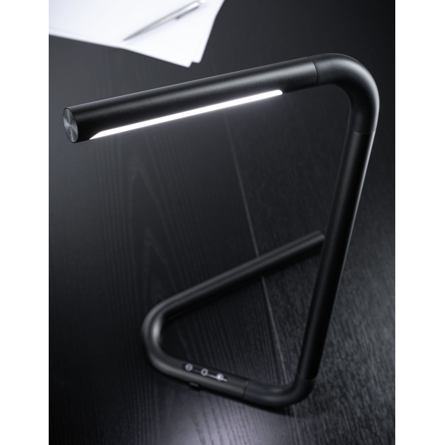 Paulmann 95424 - LED/4,5W Регулируема с докосване настолна лампа FLEXLINK 5V/USB 4400 mAh черна