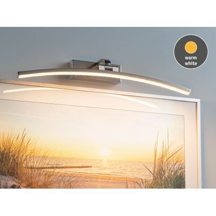 Paulmann 95558 - LED/10W осветително тяло за картини BENTO 230V 50 cm матов хром
