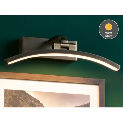 Paulmann 95559 - LED/6W осветително тяло за картини BENTO 230 V 30 см месинг