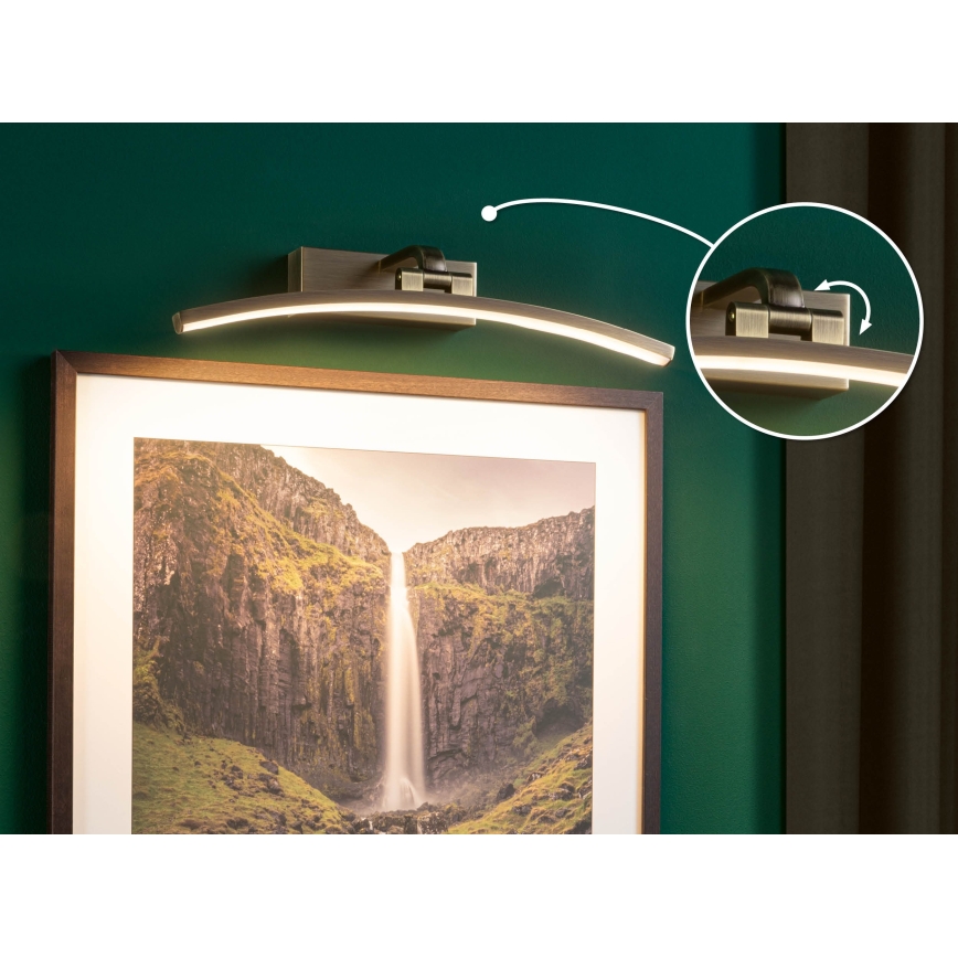 Paulmann 95560 - LED/8,5W Осветително тяло за картини BENTO 230V 40 см месинг