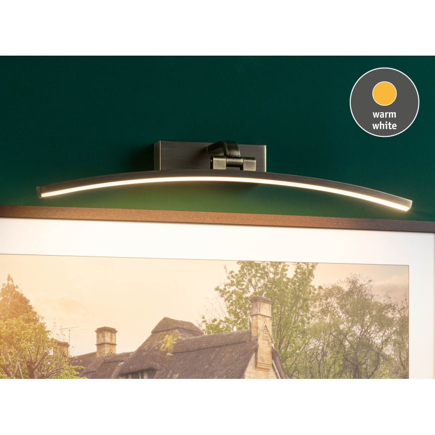Paulmann 95561 - LED/10W Осветително тяло за картина BENTO 230V 50 cm месинг