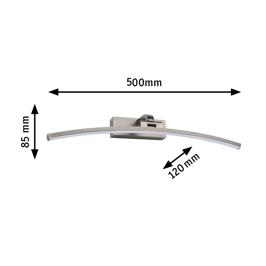 Paulmann 95561 - LED/10W Осветително тяло за картина BENTO 230V 50 cm месинг