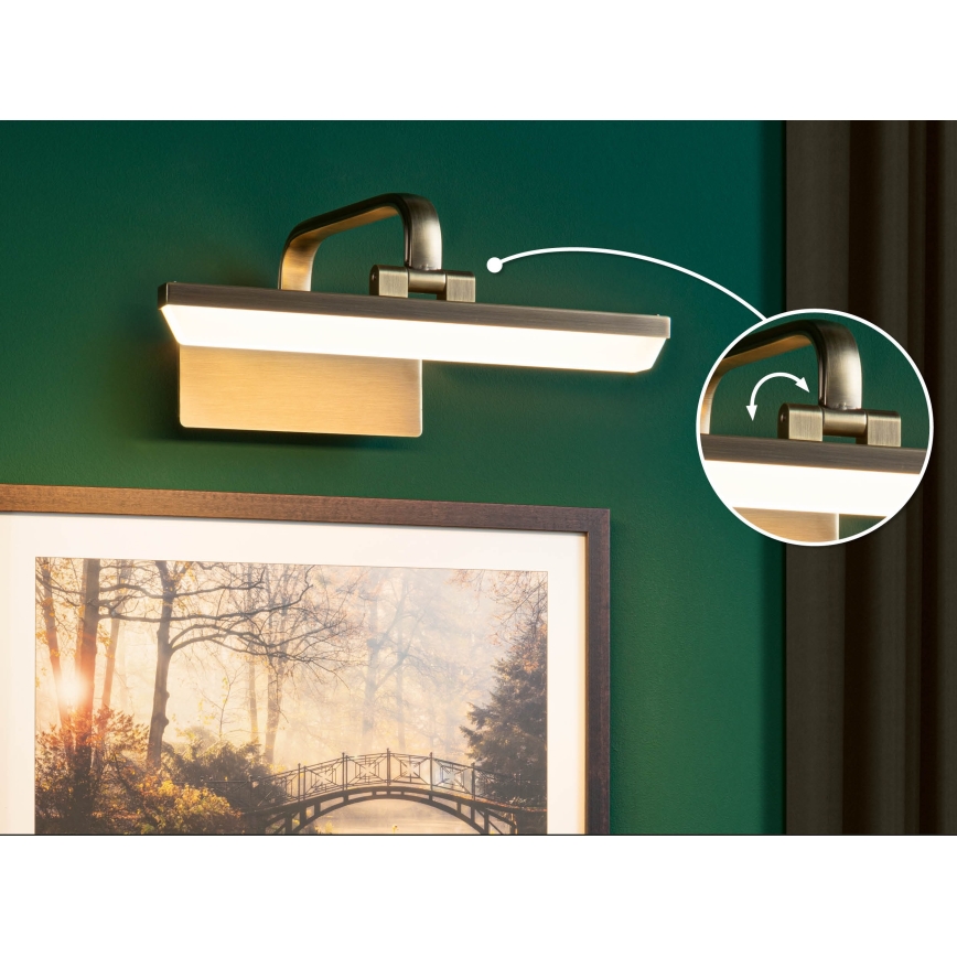 Paulmann 95568 - LED/6W Осветително тяло за картина RENAN 230V 30 cm месинг