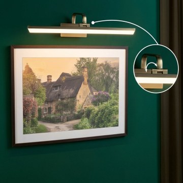 Paulmann 95570 - Осветително тяло за картини RENAN LED/11W, 230V, 60 см, месинг