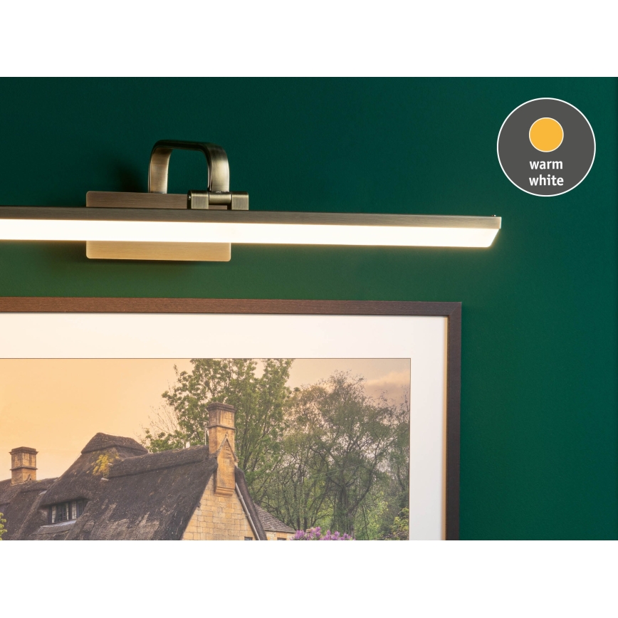 Paulmann 95570 - Осветително тяло за картини RENAN LED/11W, 230V, 60 см, месинг