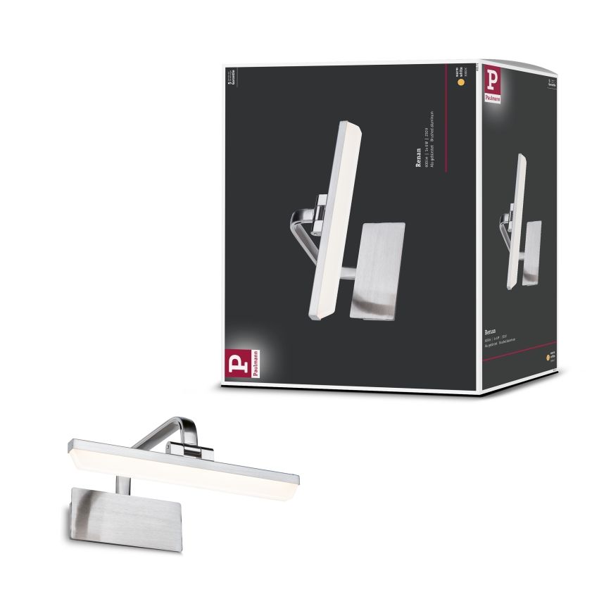 Paulmann 95571 - LED/6W Осветително тяло за картина RENAN 230V 30 см матов хром