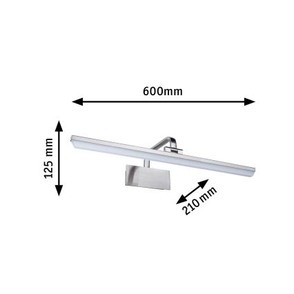 Paulmann 95573 - LED/11W Осветително тяло за картини RENAN 230V 60 см матов хром
