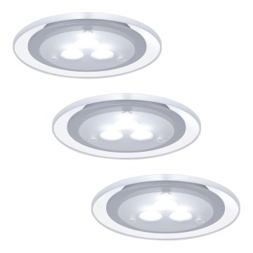 Paulmann 98352 - К-кт 3x LED лампа за окачен таван MICRO LINE 1xLED/3W/230V/12V