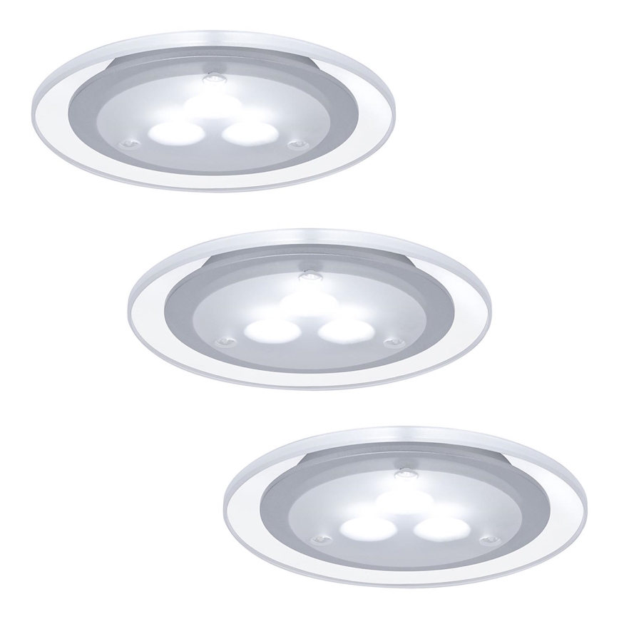Paulmann 98352 - К-кт 3x LED лампа за окачен таван MICRO LINE 1xLED/3W/230V/12V