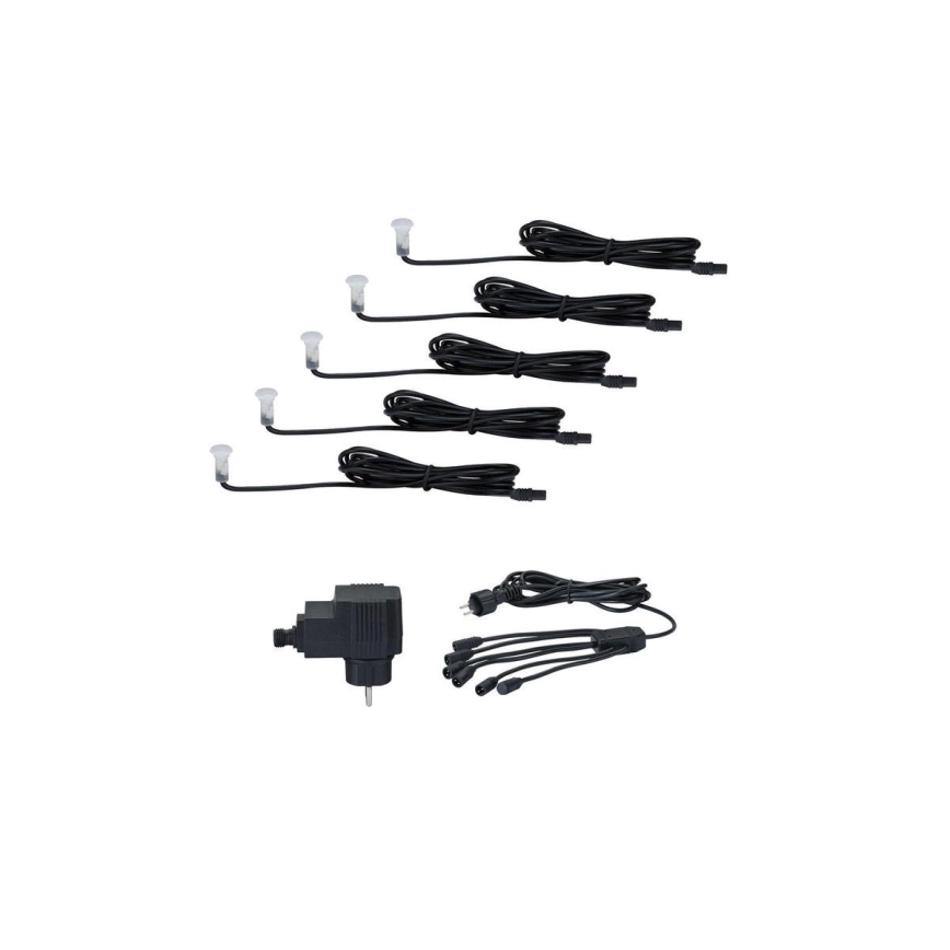 Paulmann 98891 - К-кт 5бр. LED/0,16W IP67 екстериорни лампи за вграждане MICRO 230V